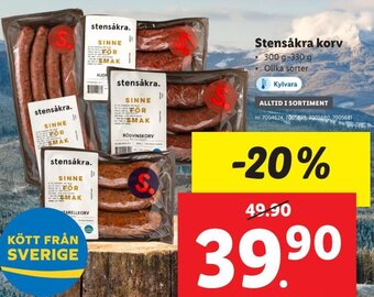 Lidl Stensåkra Korv erbjuda