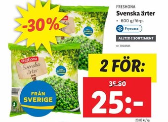 Lidl Svenska Ärter erbjuda