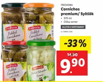 Lidl Cornichos Premium/ Syltlök erbjuda