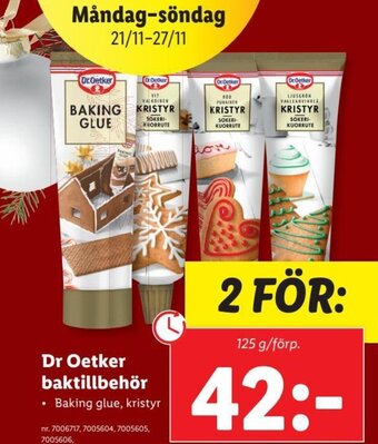 Lidl Dr. Oetker Baktillbehör erbjuda