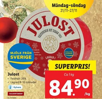 Lidl Julost erbjuda