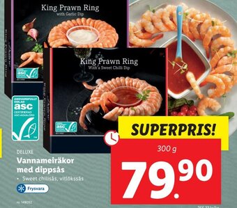 Lidl Vannameiräkor med Dippsås erbjuda