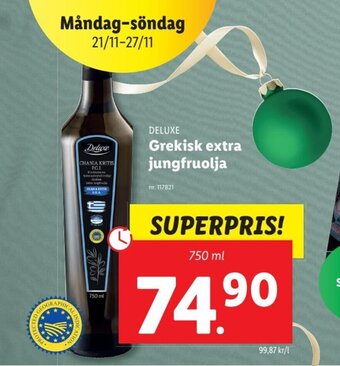 Lidl Grekisk Extra Jungfruolja erbjuda