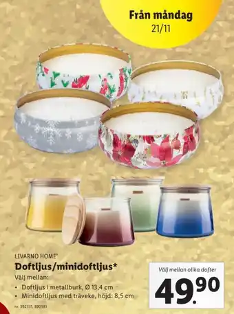 Lidl Doftljus/Minidoftljus erbjuda