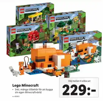 Lidl Lego Minecraft erbjuda