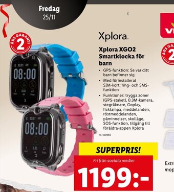 Lidl Xplora XG02 Smartklocka För Barn erbjuda