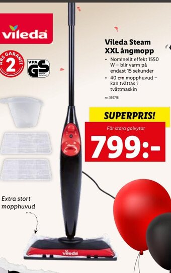 Lidl Vileda Steam XXL Ångmopp erbjuda