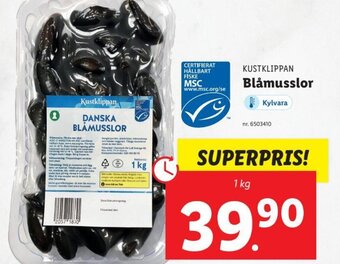 Lidl Blåmusslor erbjuda