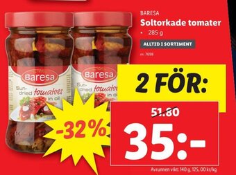 Lidl Soltorkade Tomater erbjuda