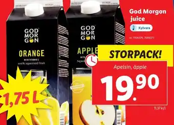 Lidl God Morgon Juice 1.75 L erbjuda