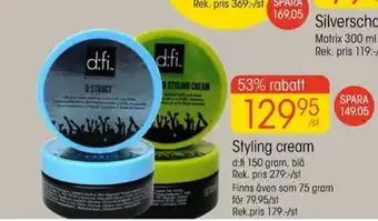 EKO d:fi. Styling cream 150 gram erbjuda