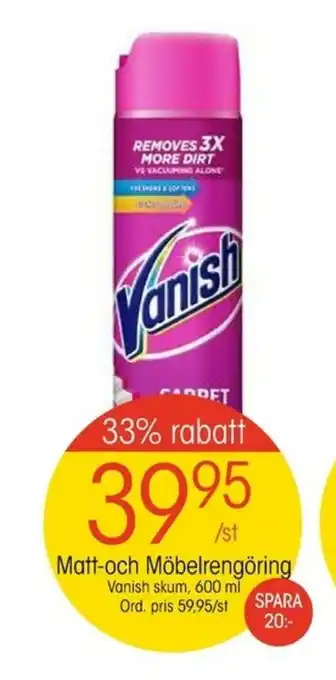 EKO Vanish Skum Matt-och Möbelrengöring 600ml erbjuda