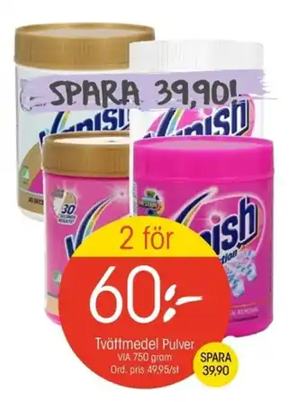 EKO Via Tvättmedel Pulver 750 gram erbjuda