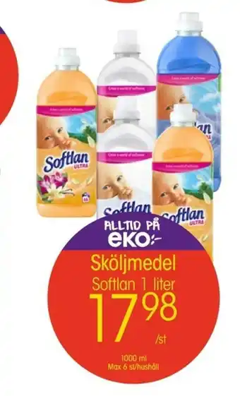 EKO Sofltan Sköljmedel 1 liter erbjuda