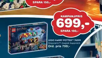 Lekextra Lego harry potter 76399 erbjuda