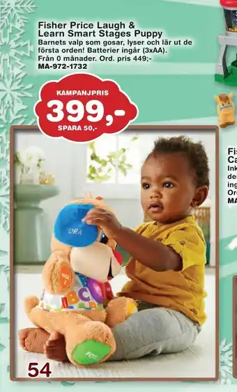 Fisher price laugh & learn smart stages puppy