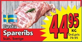 Supergrossen Spareribs erbjuda
