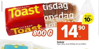Coop Extra Rostbröd erbjuda