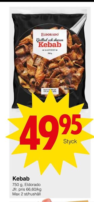 Matöppet Kebab erbjuda