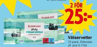 Matöppet Våtservetter erbjuda