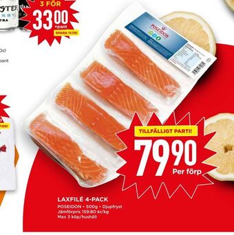 Willys Laxfilé 4-pack erbjuda