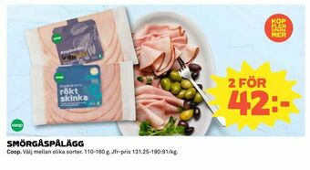 Coop Konsum Smörgåspålägg erbjuda