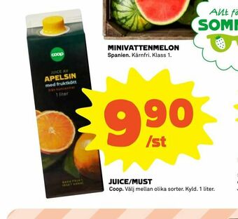 Coop Extra Juice/must erbjuda