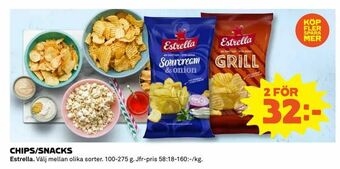 Coop Daglivs Chips/snacks erbjuda