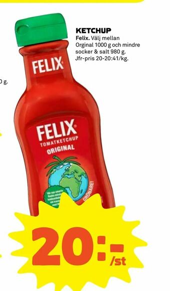Coop Extra Ketchup erbjuda