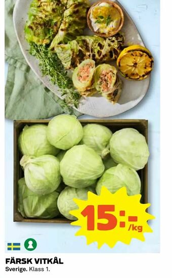 Coop Daglivs Färsk vitkål erbjuda