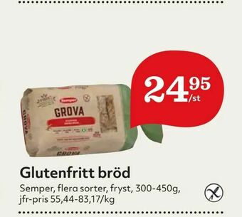 Hemköp Glutenfritt bröd erbjuda