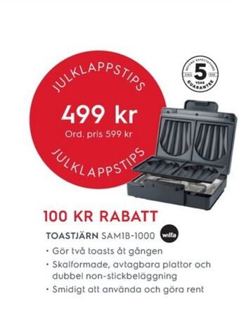 Electrolux Home Wilfa smörgåsgrill erbjuda