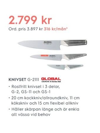 Electrolux Home Global knivar erbjuda