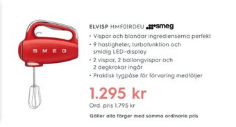 Electrolux Home Smeg elvisp erbjuda