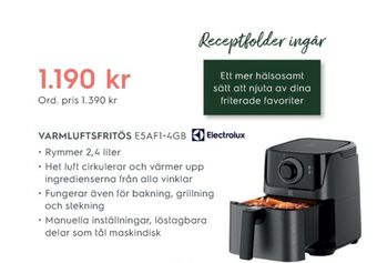Electrolux Home Electrolux fritös erbjuda