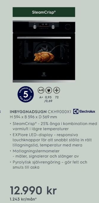 Electrolux Home Electrolux ugn erbjuda