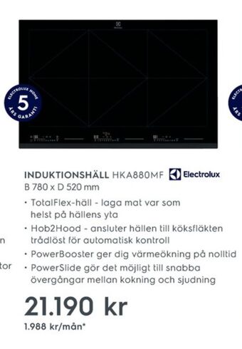 Electrolux Home Electrolux spishäll erbjuda