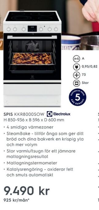 Electrolux Home Electrolux spisar erbjuda