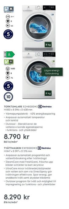 Electrolux Home Electrolux tvättmaskin erbjuda