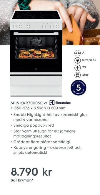 Electrolux Home Spis kkr7000sow erbjuda