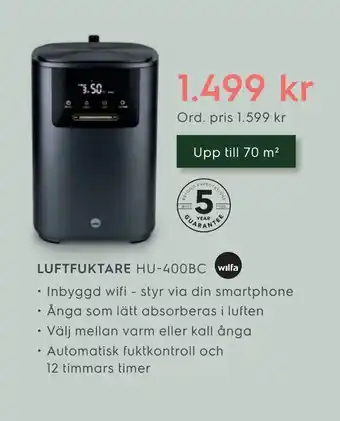 Electrolux Home Luftfuktare hu-400bc erbjuda