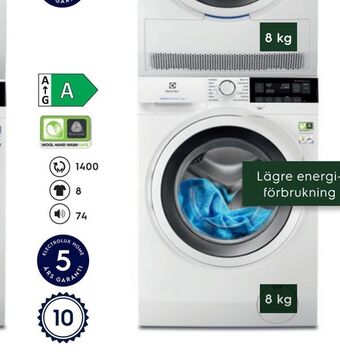 Electrolux Home Tvättmaskin ewf8000w3 erbjuda