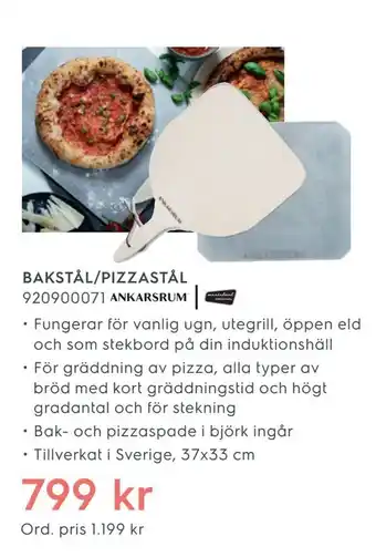 Bakstål/pizzastål