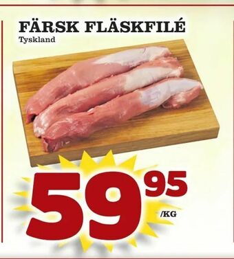 Matdax Färsk fläskfilé erbjuda