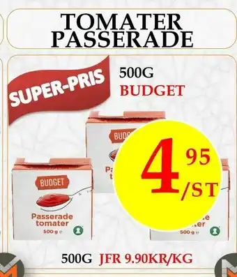 Matmixen Tomater passerade erbjuda
