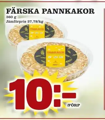 Matvärlden Tensta Färska pannkakor erbjuda
