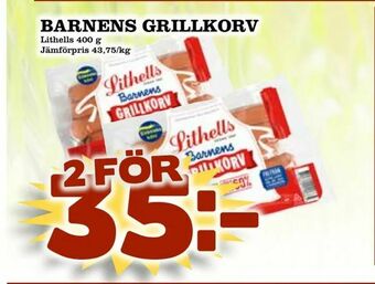Matvärlden Tensta Barnens grillkorv erbjuda