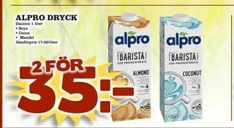 minmatbutik Alpro dryck erbjuda