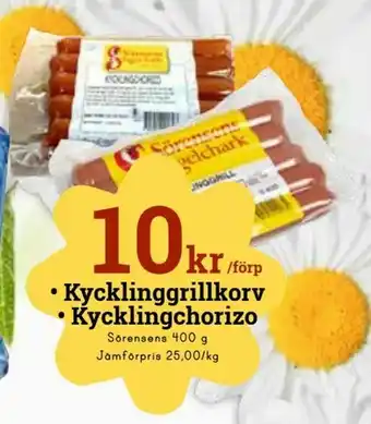 minmatbutik Kycklinggrillkorv • Kycklingchorizo erbjuda