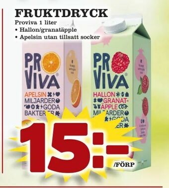 Nya Pulsen Fruktdryck erbjuda